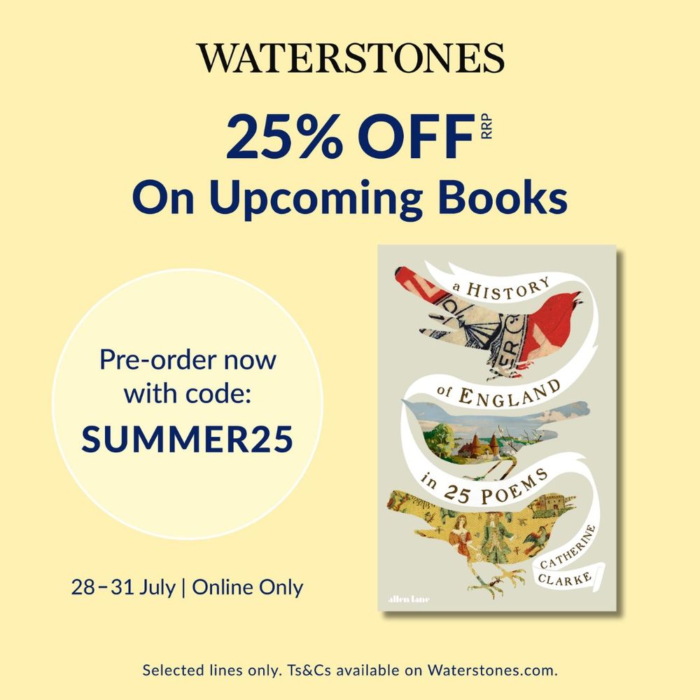 Information as in post, plus image of book cover. 
Visit http://waterstones.com/campaign/july-pre-order-offer