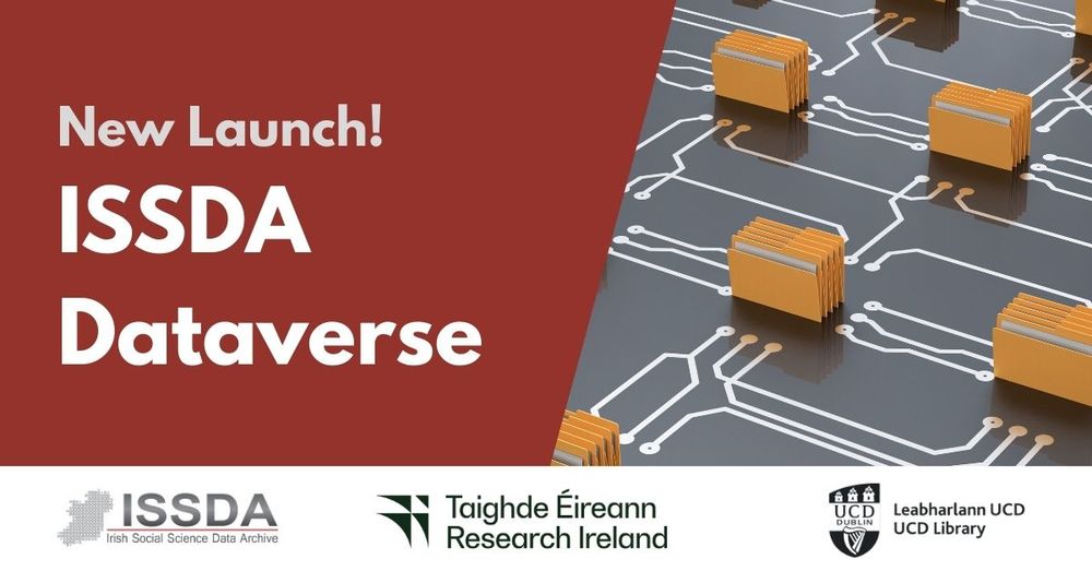 A graphic announcing ISSDA Dataverse launch with relevant logos.
