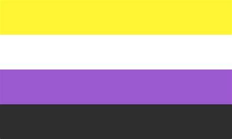 The yellow, white, purple and black horizontal stripes of the Non-Binary flag.

July 14th was chosen as Int'l Non-Binary People's Day because it is exactly halfway between Int'l Women's Day & Int'l Men's Day