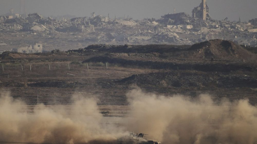 Gaza’s health ministry says an Israeli airstrike has hit the fourth floor of southern Gaza’s main hospital, killing at least eight people.