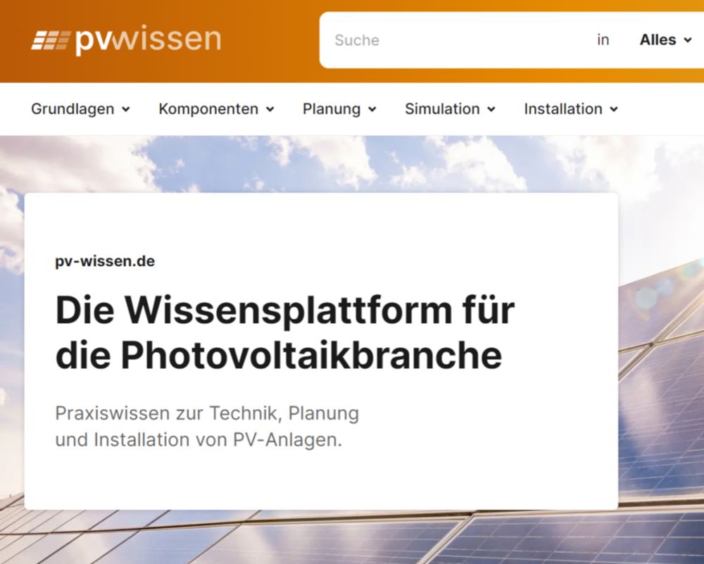 Neue Wissensplattform für Photovoltaik-Planung - tab.de