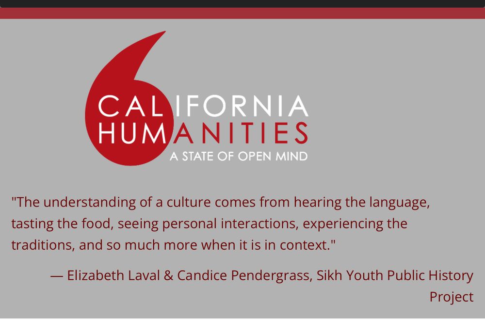 CA humanities logo and quote on culture and understanding 