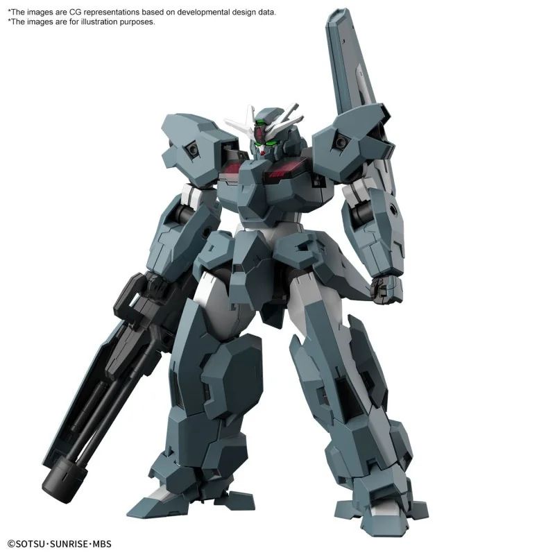 Gundam Lfrith Ur High Grade render showing the extreme color difference