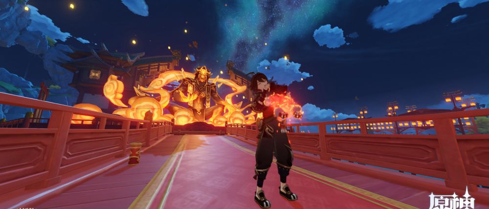 原神。海灯祭記念写真その1