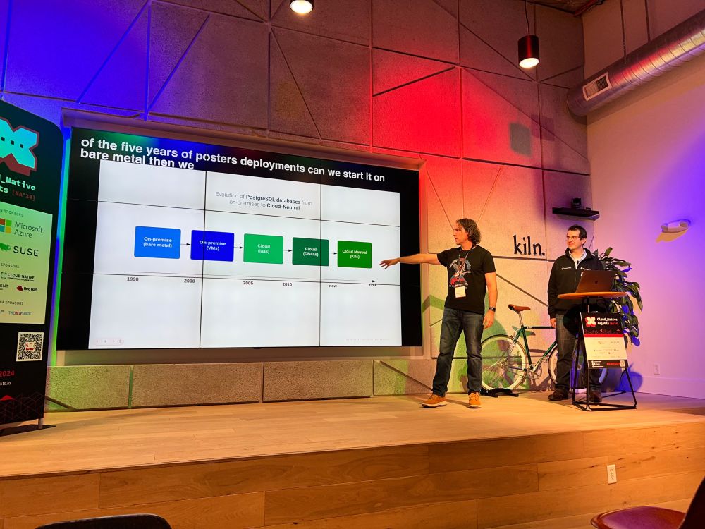 Slide showing Five eras of database deployments over the years 