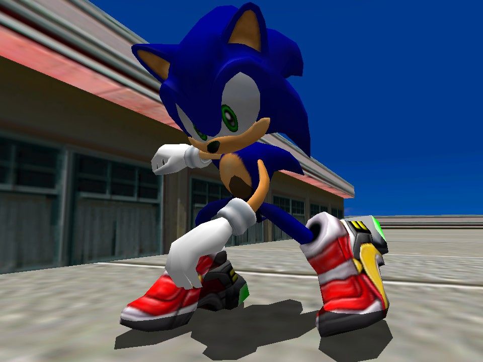 This is the default Gamecube Sonic model with Render Fix's modifier volumes.