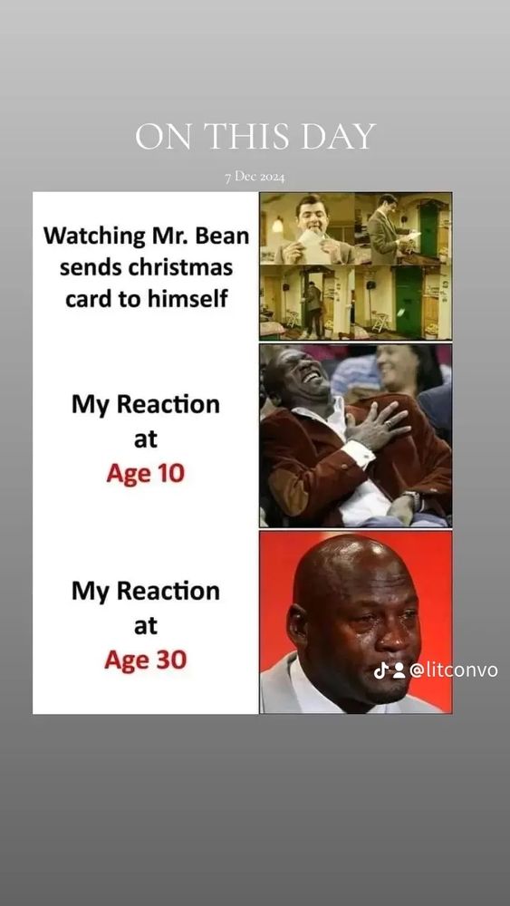 A meme about growing up