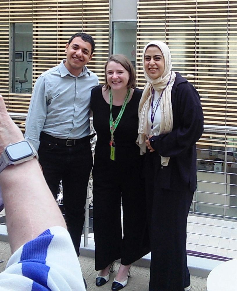 An image of a tutor, a former Fulbright student, and the writing center director, Prof. Scanlon