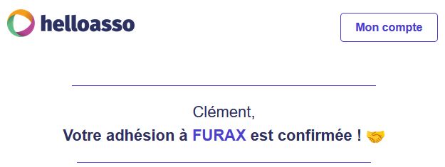 Preuve d'adhésion à FURAX pour 2025