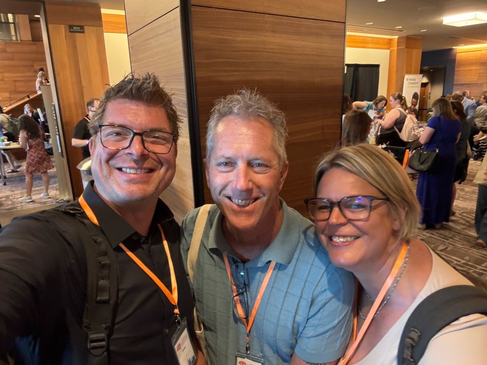 Ryan and Courtney with Jeff Harker. Indiana in the house!
