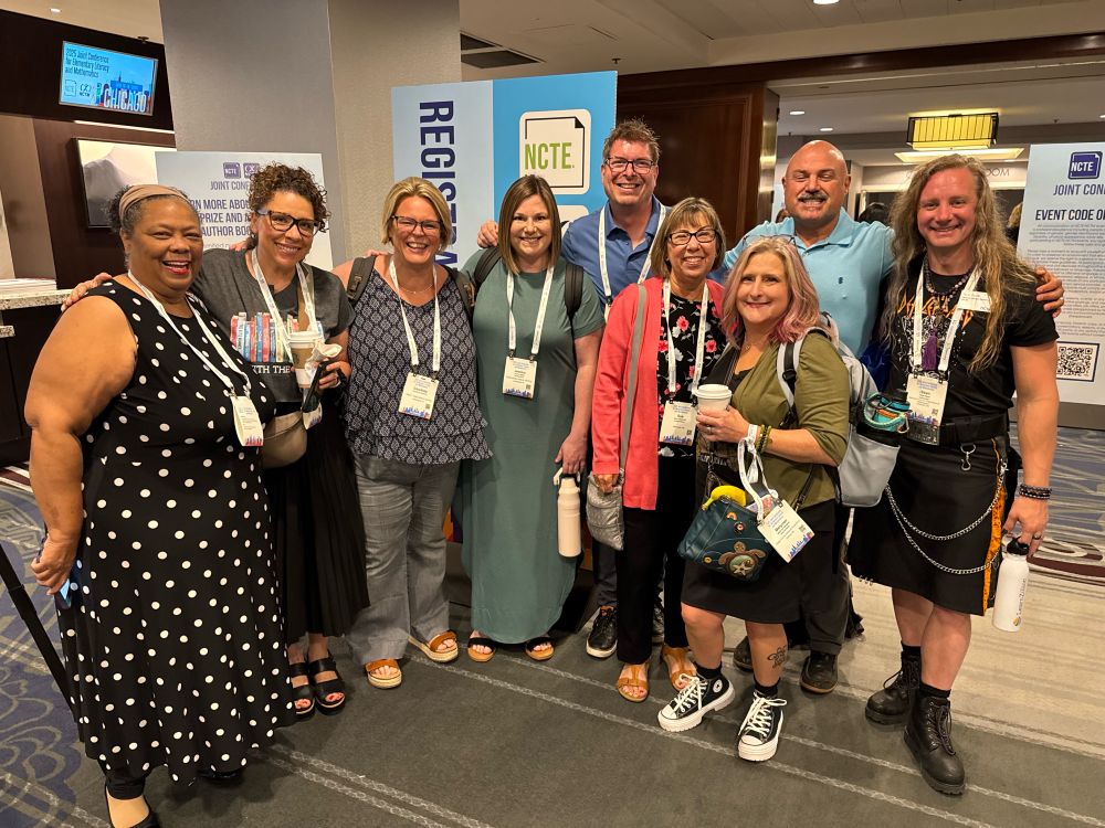 A photo of friends at the NCTE/NCTM conference in Chicago. 