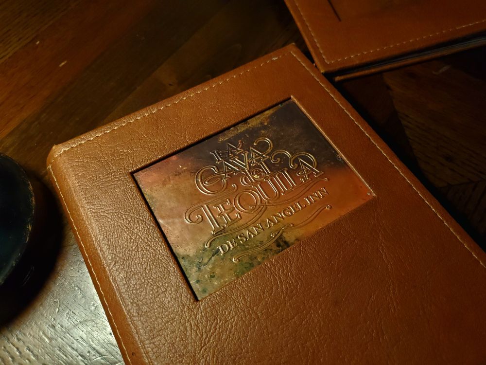 Menu cover for La Cava del Tequila at Disney's Epcot