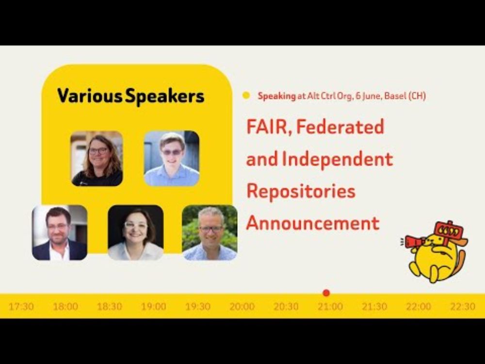 Ryan, Carrie, Francesca, Joost, Karim & others launch FAIR Federated And Independent Repositories