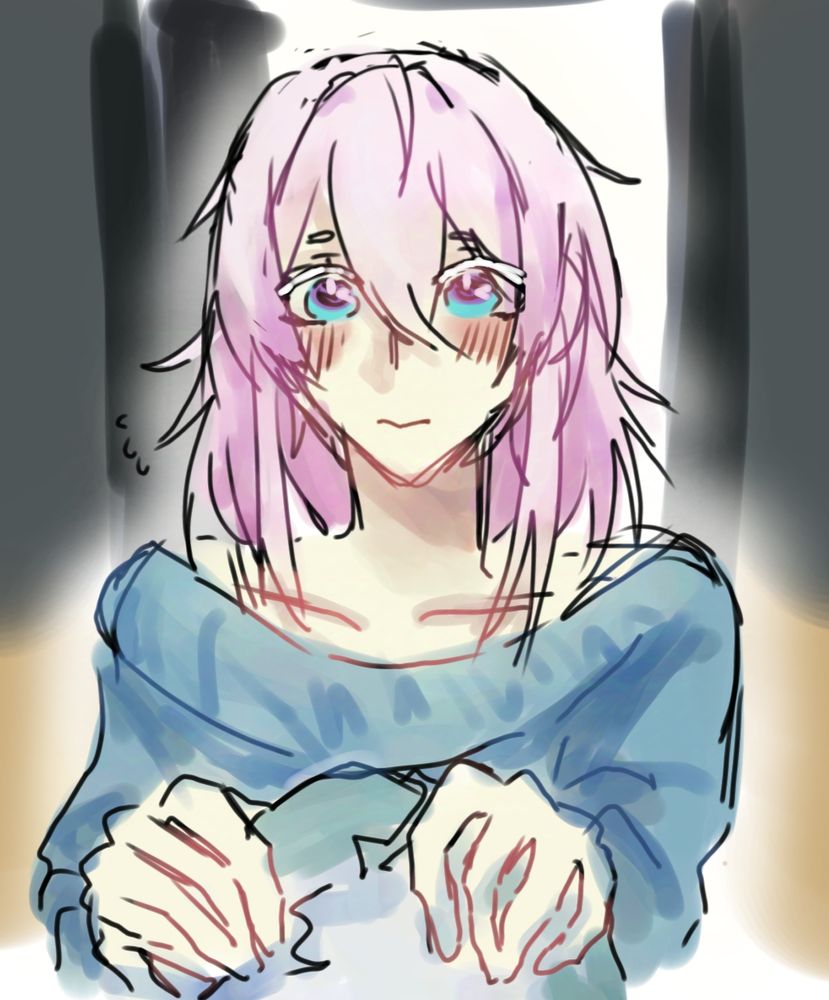 March 7th from honkai: star rail handing a jacket over