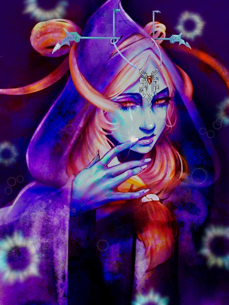 Midna wiping away evidence she shattered the Mirror of Twilight…