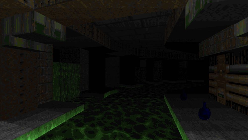 A very dark sewer