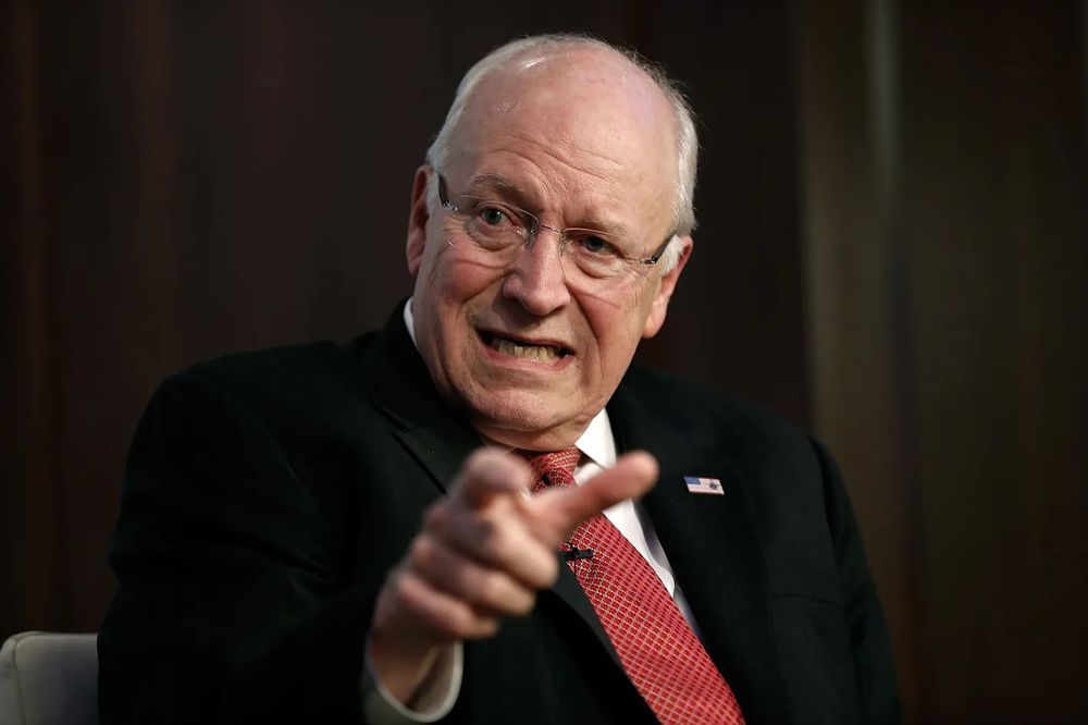 Dick Cheney, a terrible man who will not be remembered fondly.