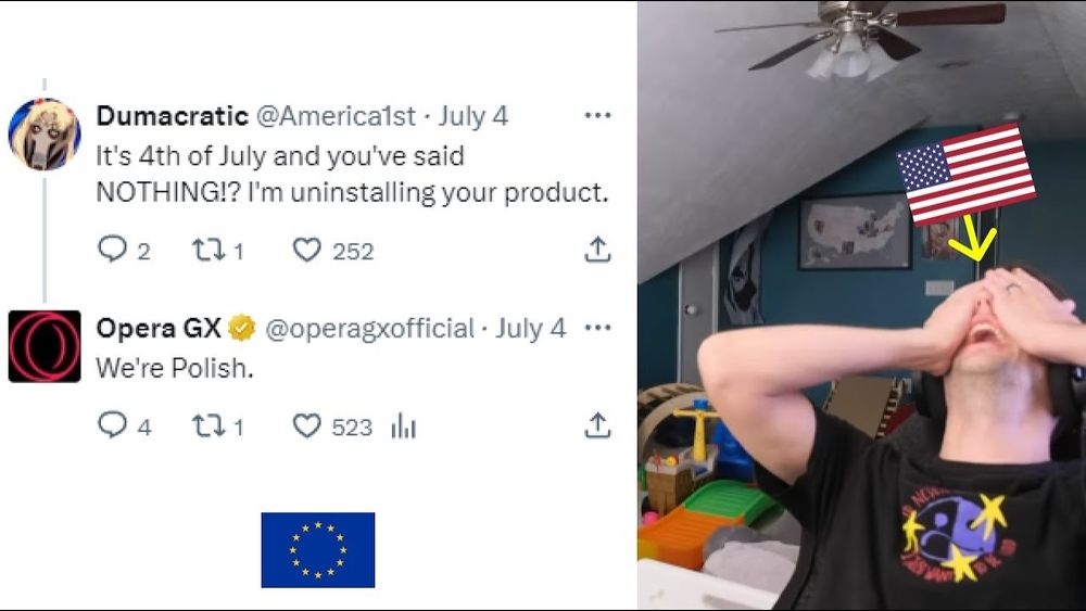 American getting upset over Polish company not celebrating American Independence Day 