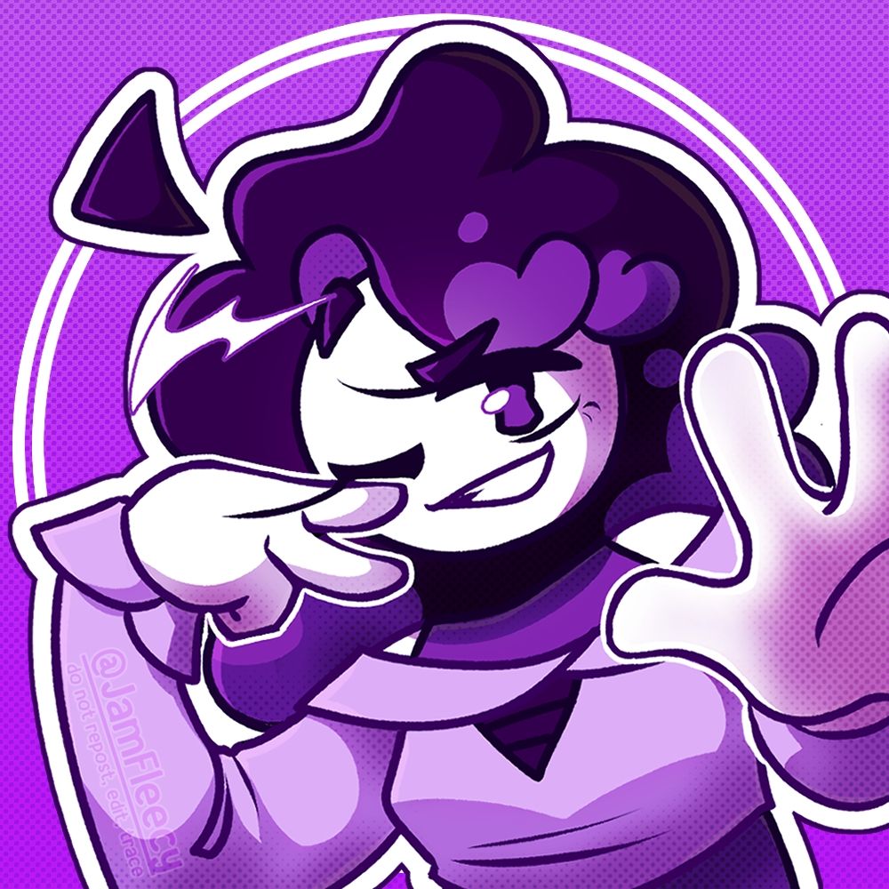 Jam, with a smug expression, placing her hand close to the camera and the other close to her face in a peace sign with one eye closed