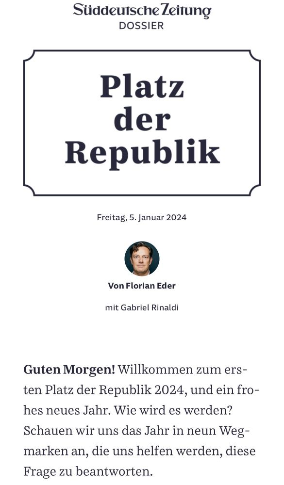 Screenshot von SZ Dossier Platz der Republik
