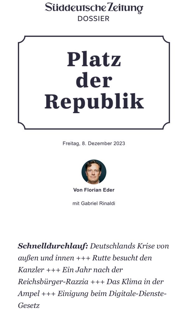 Screenshot von SZ Dossier Platz der Republik