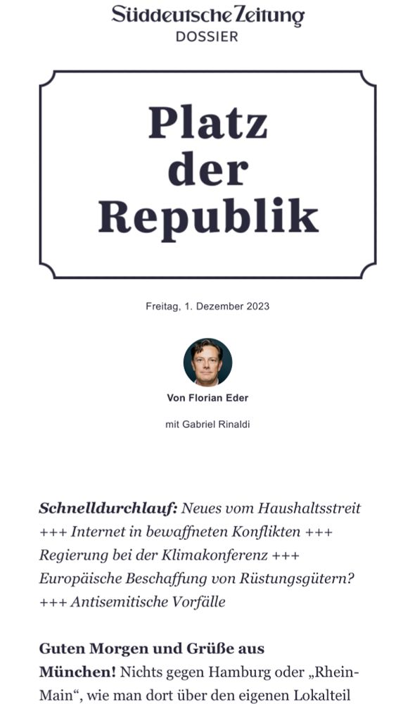 Screenshot von SZ Dossier Platz der Republik