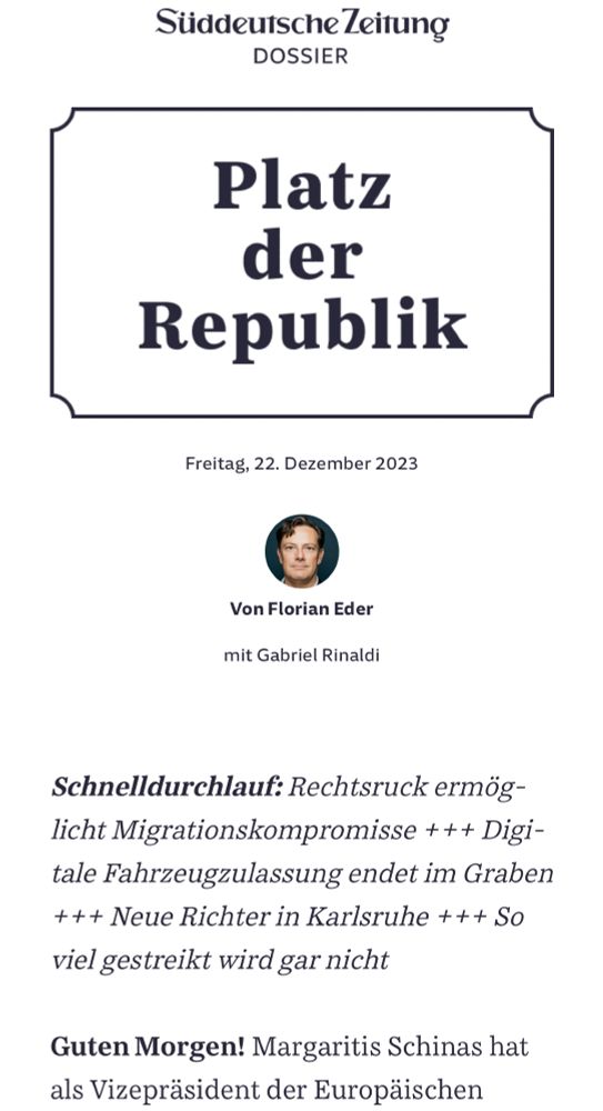 Screenshot von SZ Dossier Platz der Republik