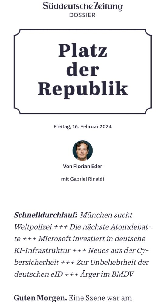 Screenshot von SZ Dossier Platz der Republik