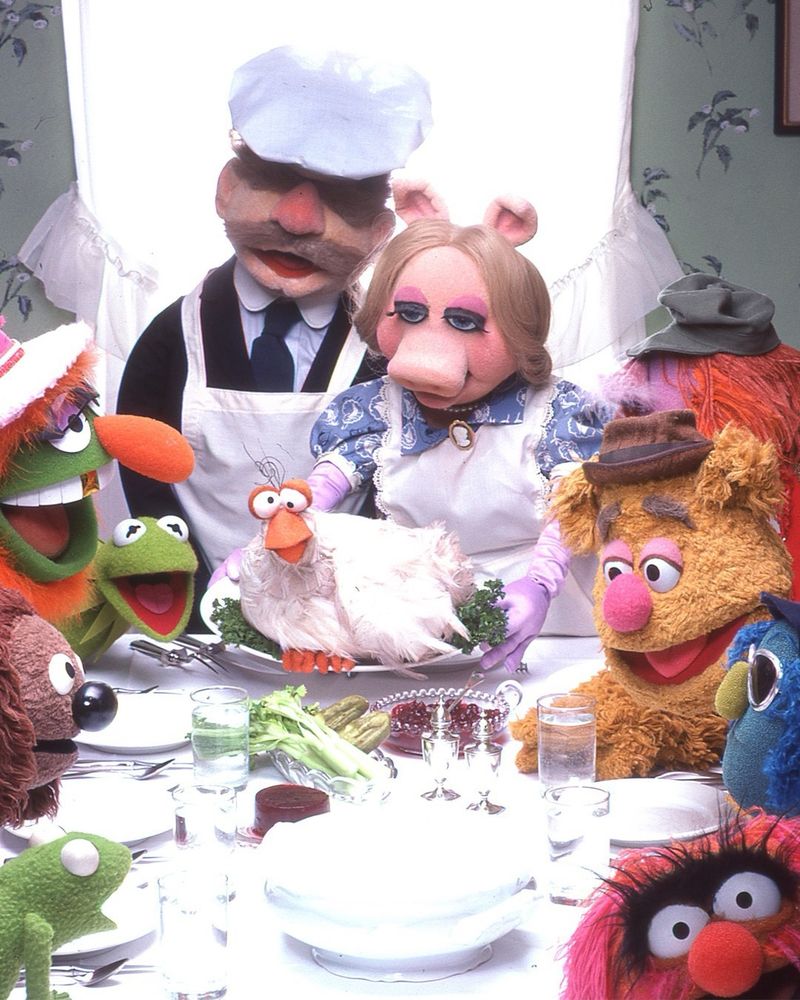 The muppets celebrating Thanksgiving 