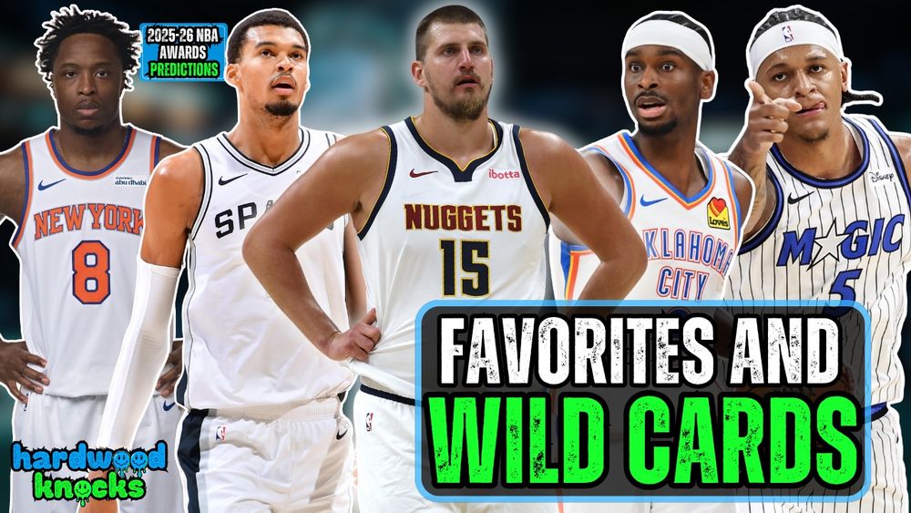 The Hardwood Knocks NBA podcast makes their award picks for the 2025-26 season, including a wild card to watch in each category. Subscribe to Hardwood Knocks wherever you get your podcasts.