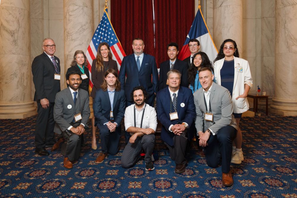 CCL Lobby Team with Texas Sen. Ted Cruz. Tuesday, July 22, 2025 in the Russell Building.