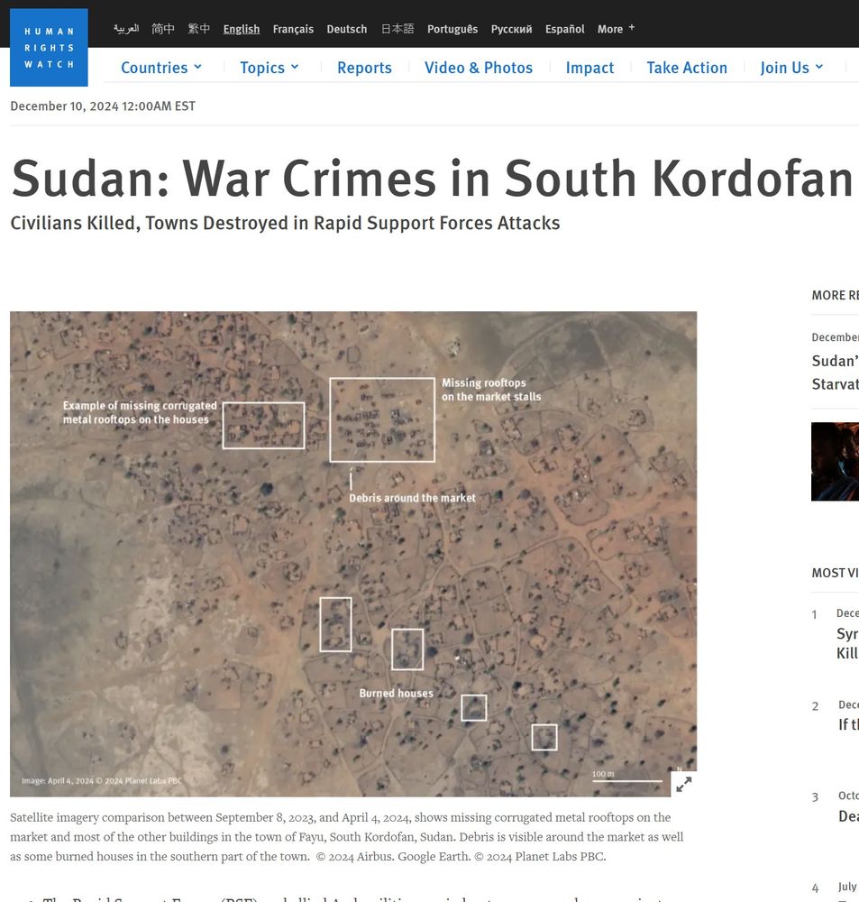 screenshot of Human Rights report title