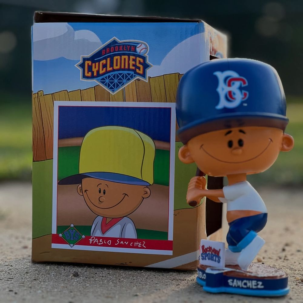 Brooklyn Cyclones Pablo Sanchez bobblehead.