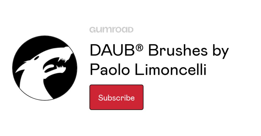 Subscribe to DAUB® Brushes by Paolo Limoncelli on Gumroad