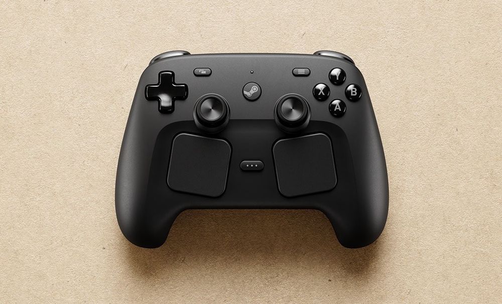 Steam frame controller, (looks like steamdeck with no screen) 
