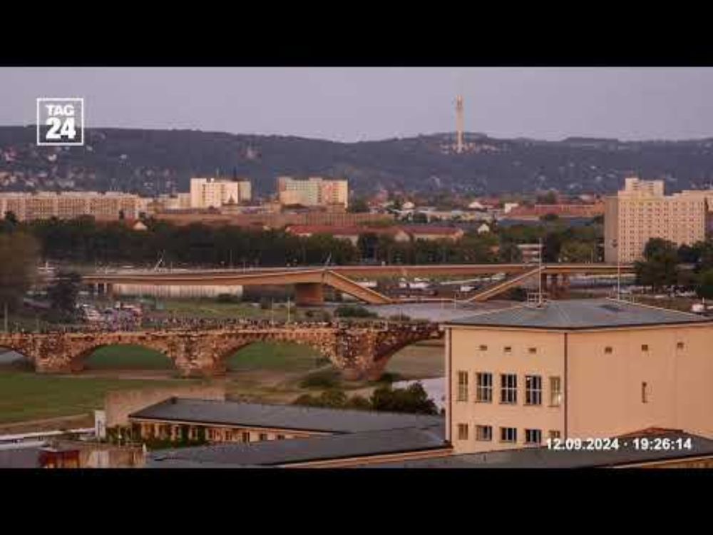 CAROLABRÜCKE DRESDEN - TAG24 LIVESTREAM