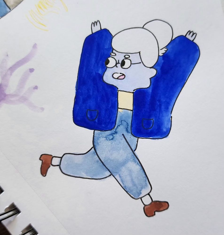 Nona is running away from something! Oh no, what is it!?