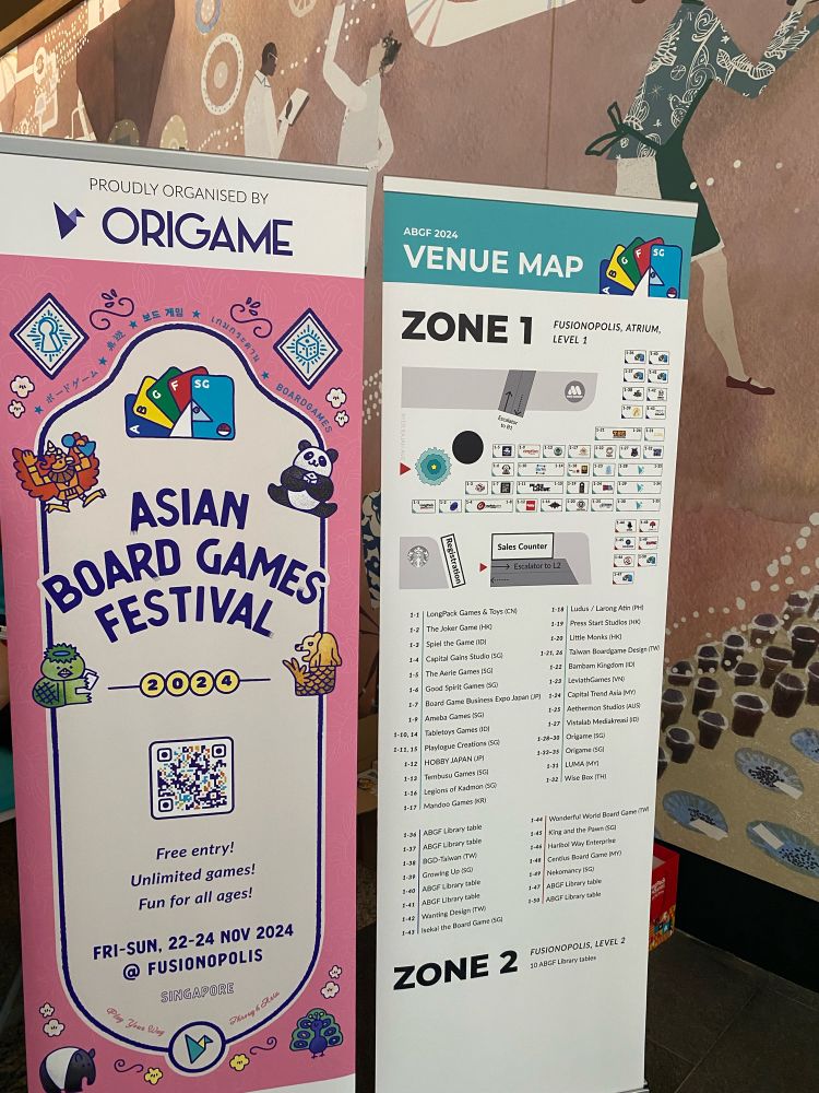 “Asian Board Games Festival” sign