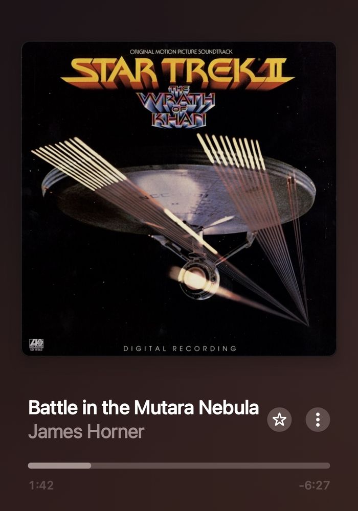 Battle in the Mutara Nebula by James Horner. Star Trek Wrath of Khan OST