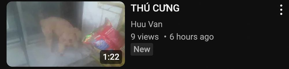 YouTube thumbnail for a video titled "THÚ CƯNG" featuring some sort of canine-like creature 