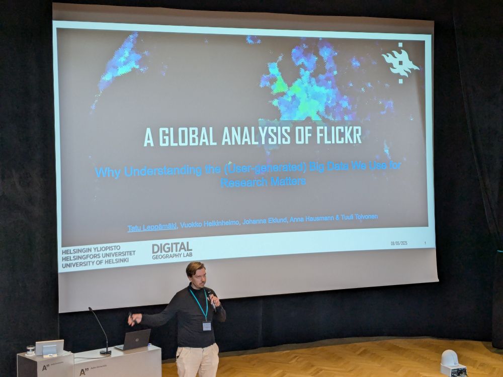 Tatu presents his work on using Flickr for geographical analyses and whether it is actually a good idea after all.