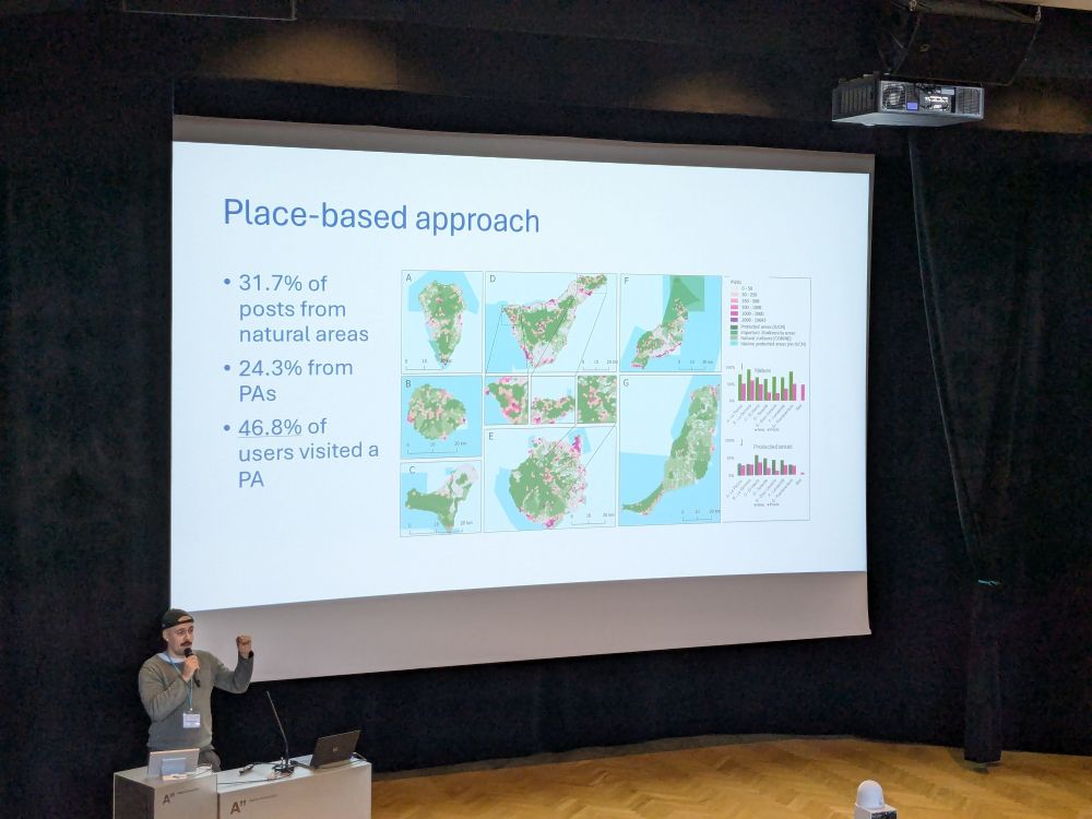 Matti presenting his results from the Canary Islands.