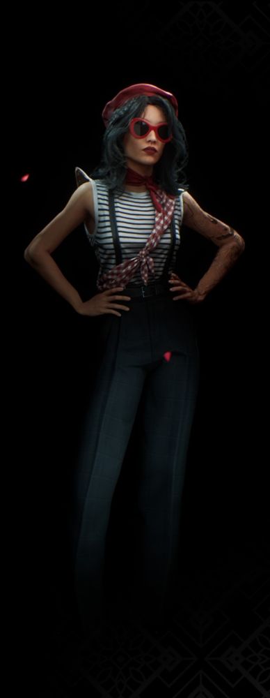 Lune in the Mime outfit