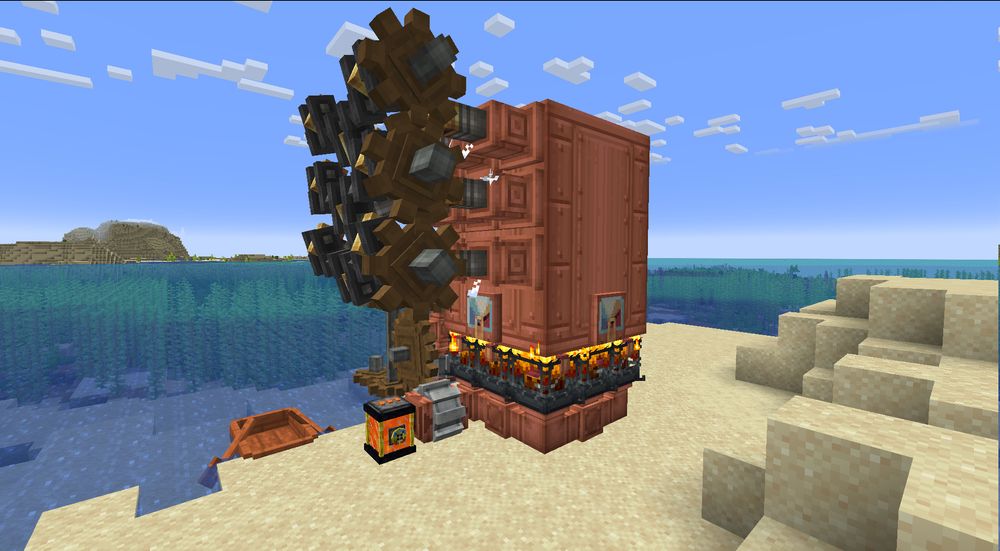 a level 9 steam engine in the minecraft mod called create