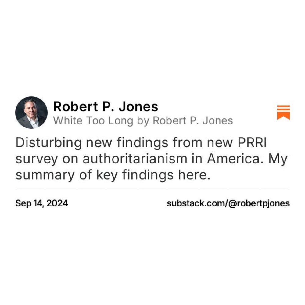 Robert P. Jones on Substack