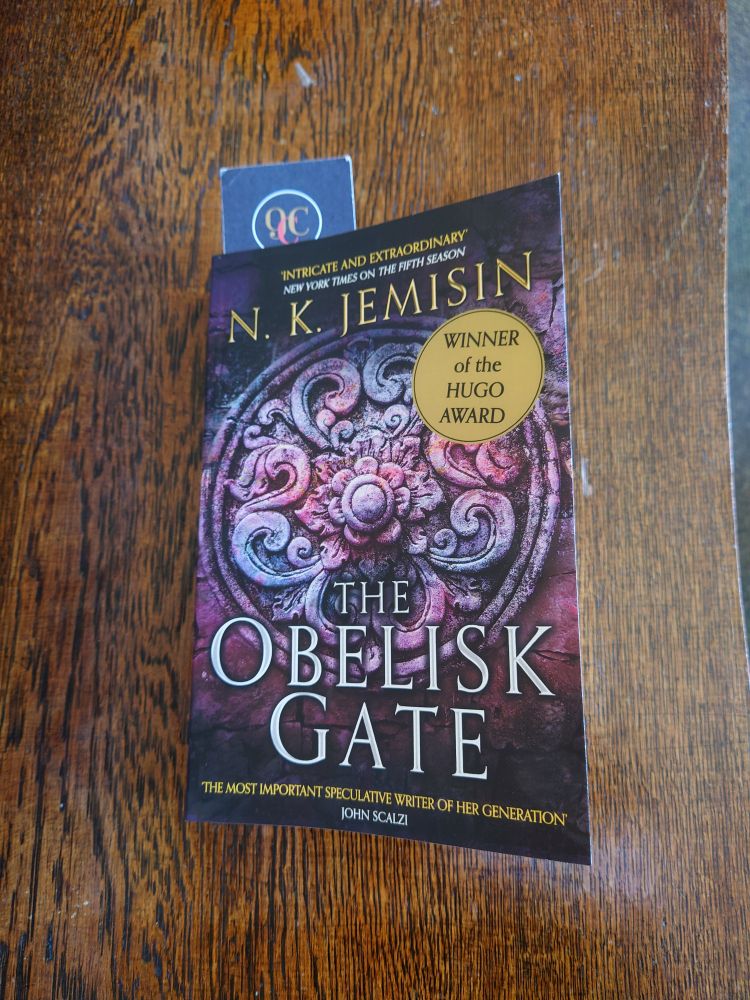 A copy of The Obelisk Gate by N.K Jemisin 