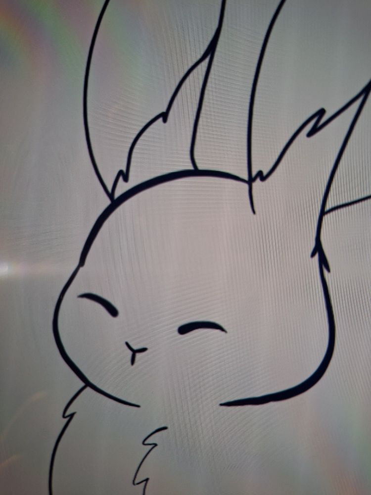Close eyed bunny face but this time he's looking a bit more forward? If you can call it that