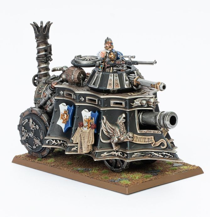 Figurine de Tank à vapeur de l'Empire dans warhammer the old world