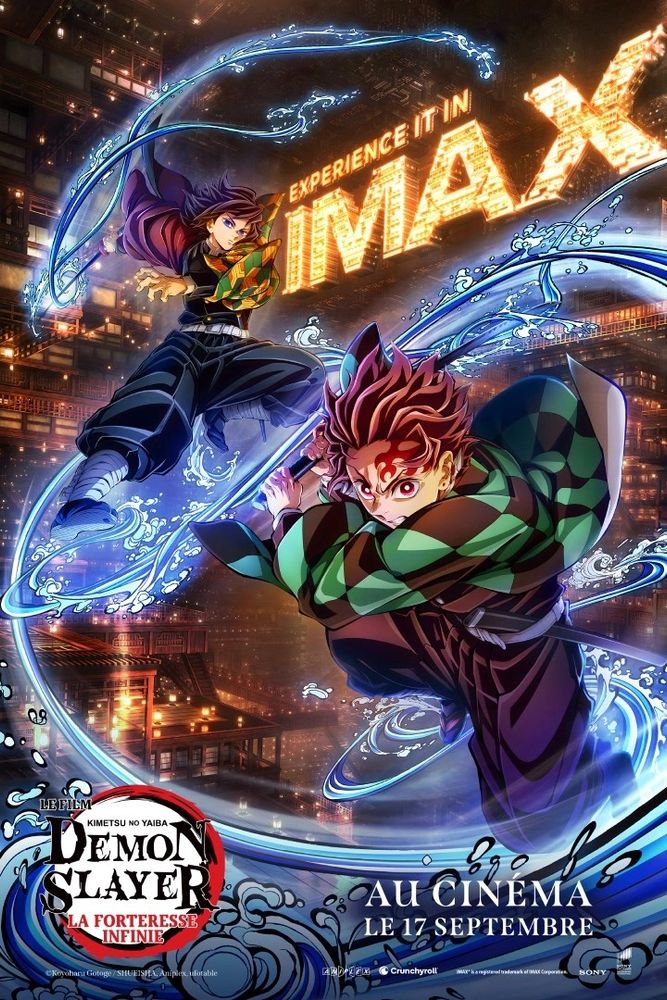 Nouvelle affiche IMAX pour Demon Slayer: Kimetsu no Yaiba La Forteresse Infinie