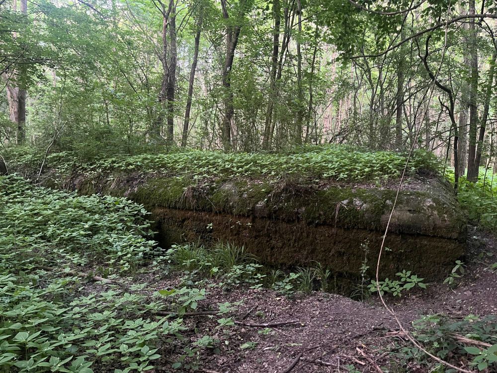 Midwar Czechoslovak bunker, part of the Bratislava defense system
